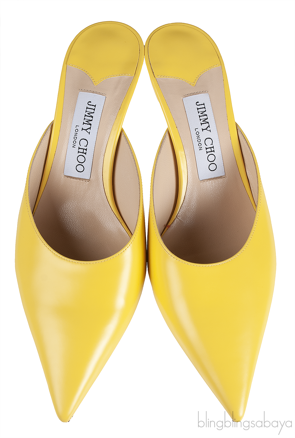 Jimmy Choo Yellow Pointed Toe Mule
