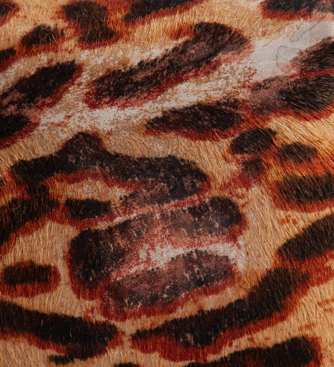 Dior Vintage Leopard Ponyhair Gambler Wallet