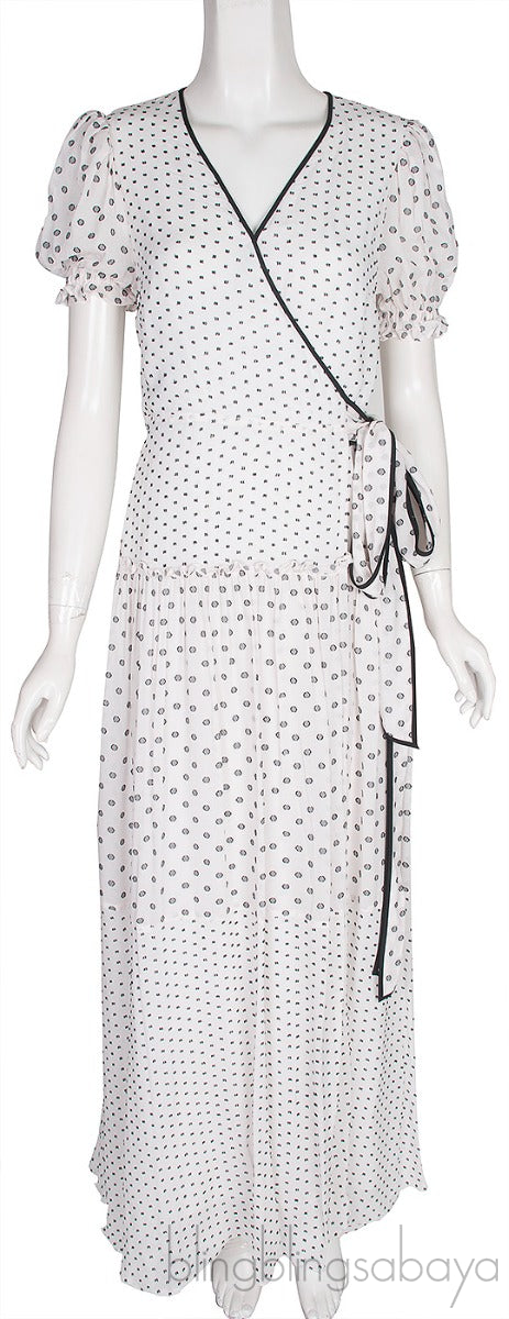Polka Dot Wrap Dress