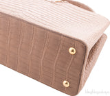 Taupe Capucines Crocodile MM