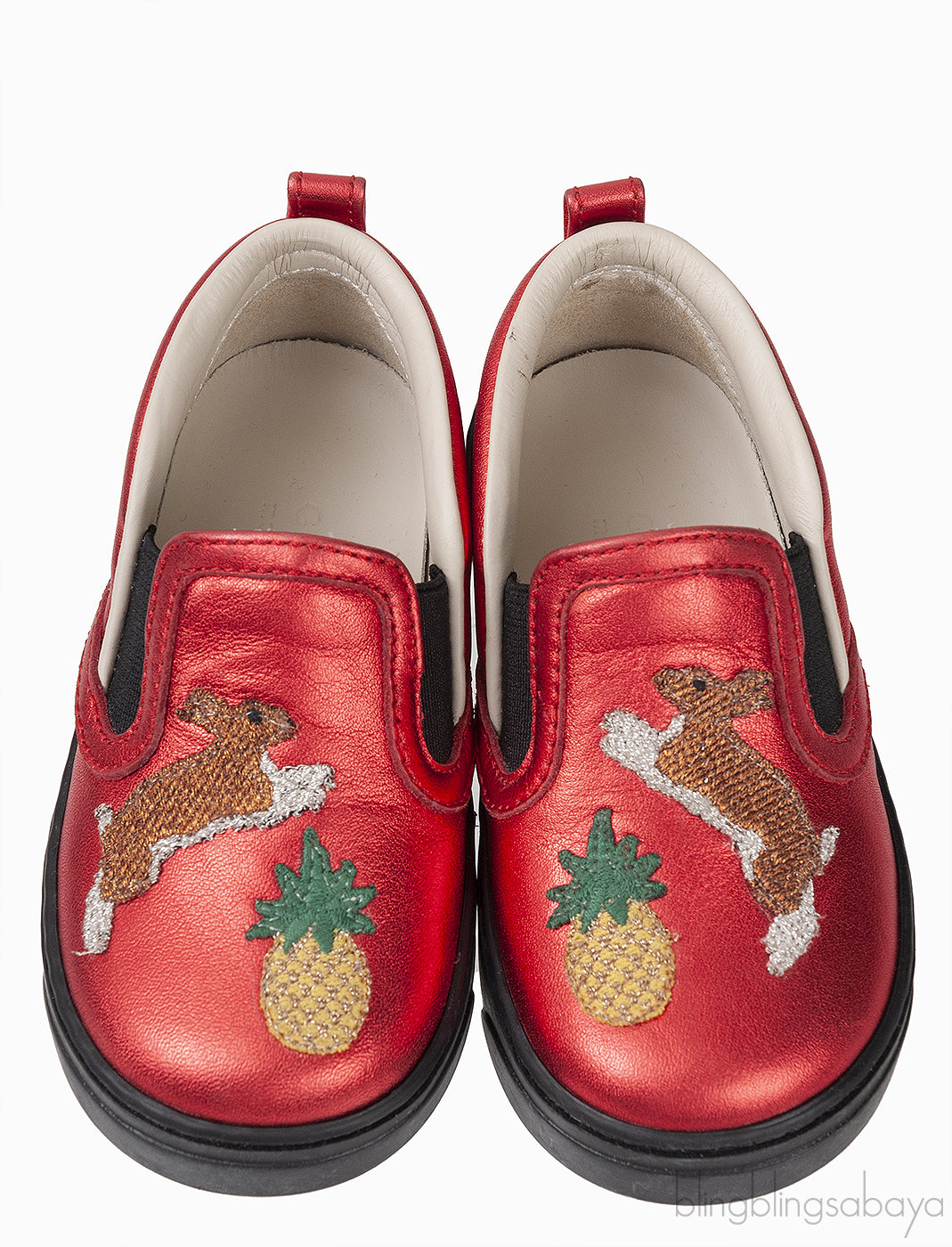 Red Rabbit Pineapple Kids Shoes