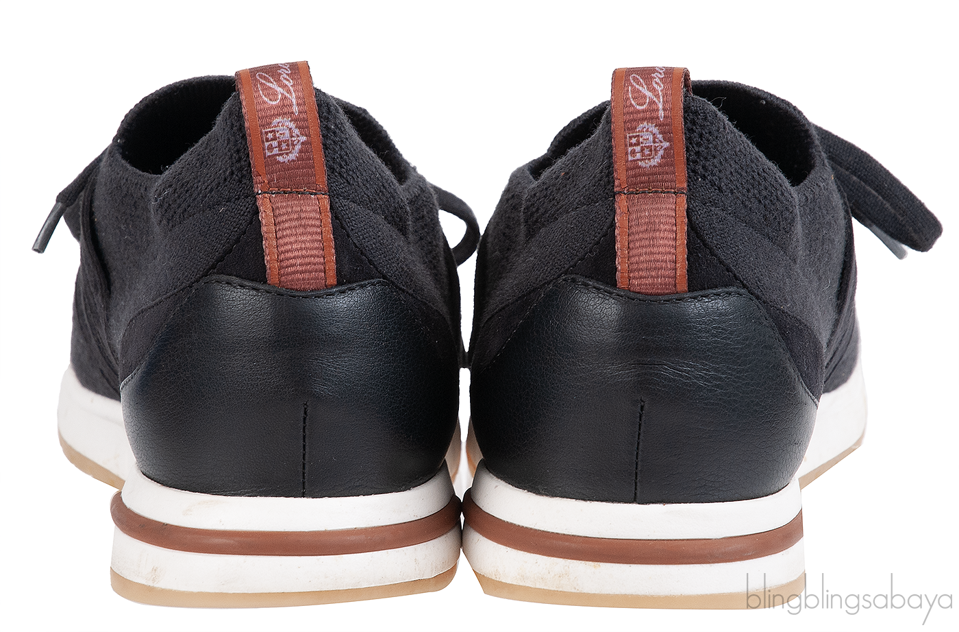 Loro Piana Black Flexy Walk Wish Wool Sneakers
