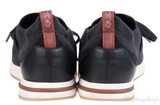 Loro Piana Black Flexy Walk Wish Wool Sneakers