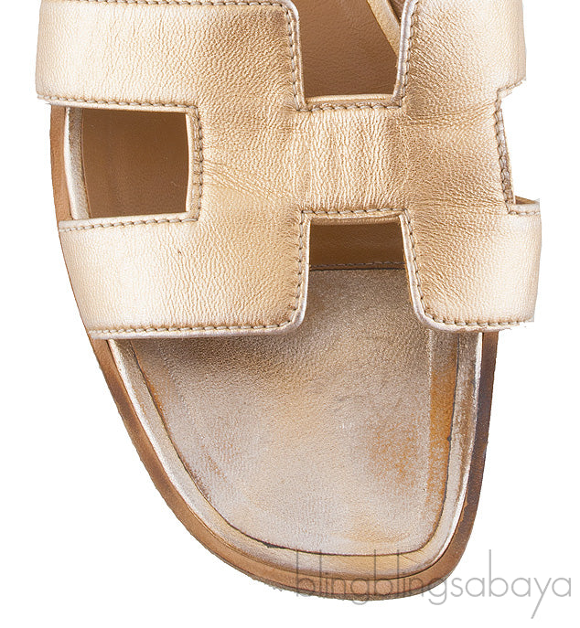 Oran Metallic Bronze Sandals