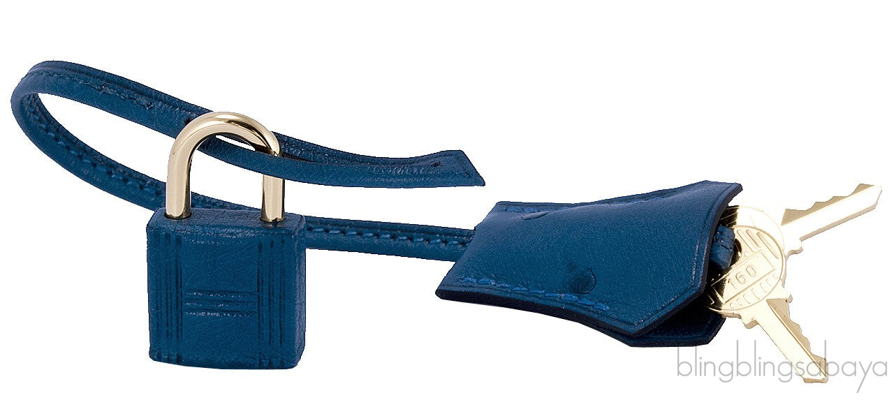 Birkin 30 Ostrich Blue Cobalt
