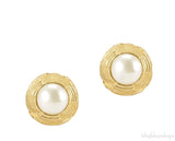 Faux Pearl Vintage Earrings
