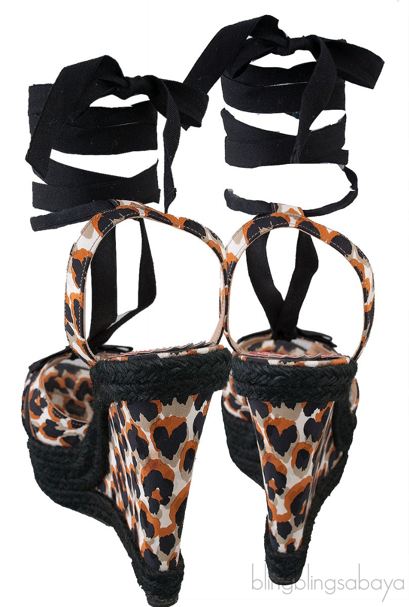 Isabelle Leopard Print Wedge