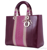 Lady Dior Tricolor Python Ltd. Ed.