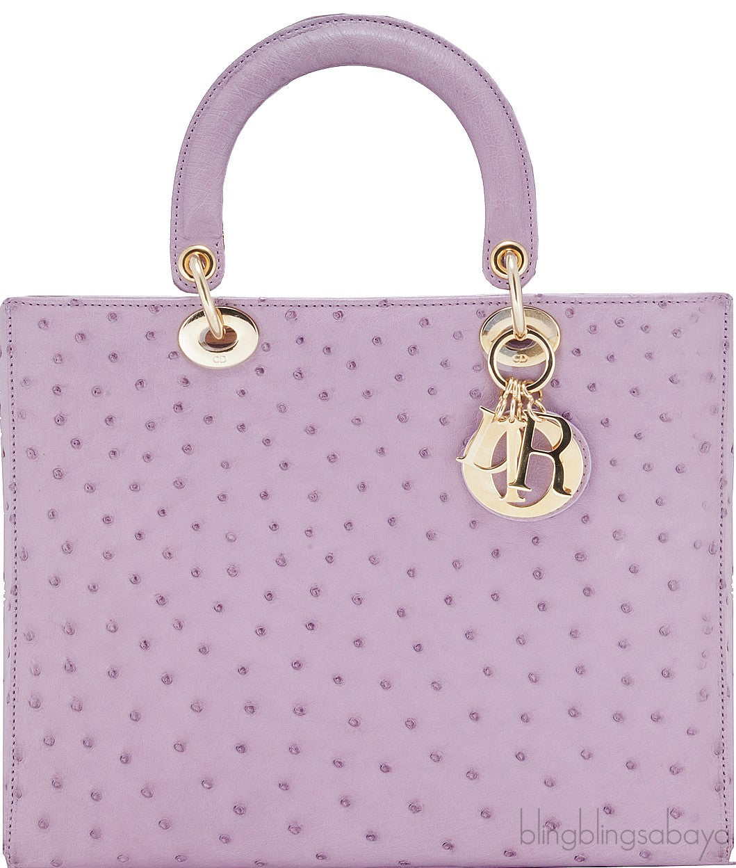 Lady Dior Parme Rose Ostrich L.Ed
