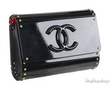 Black Hard Clutch Shoulder Bag