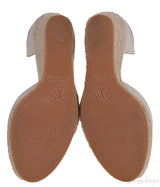 Canvas Monogram Wedge Espadrilles