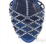 Blue Crystal Slingback Pump