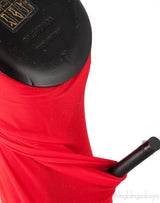 Red Pointy Wrap Pump