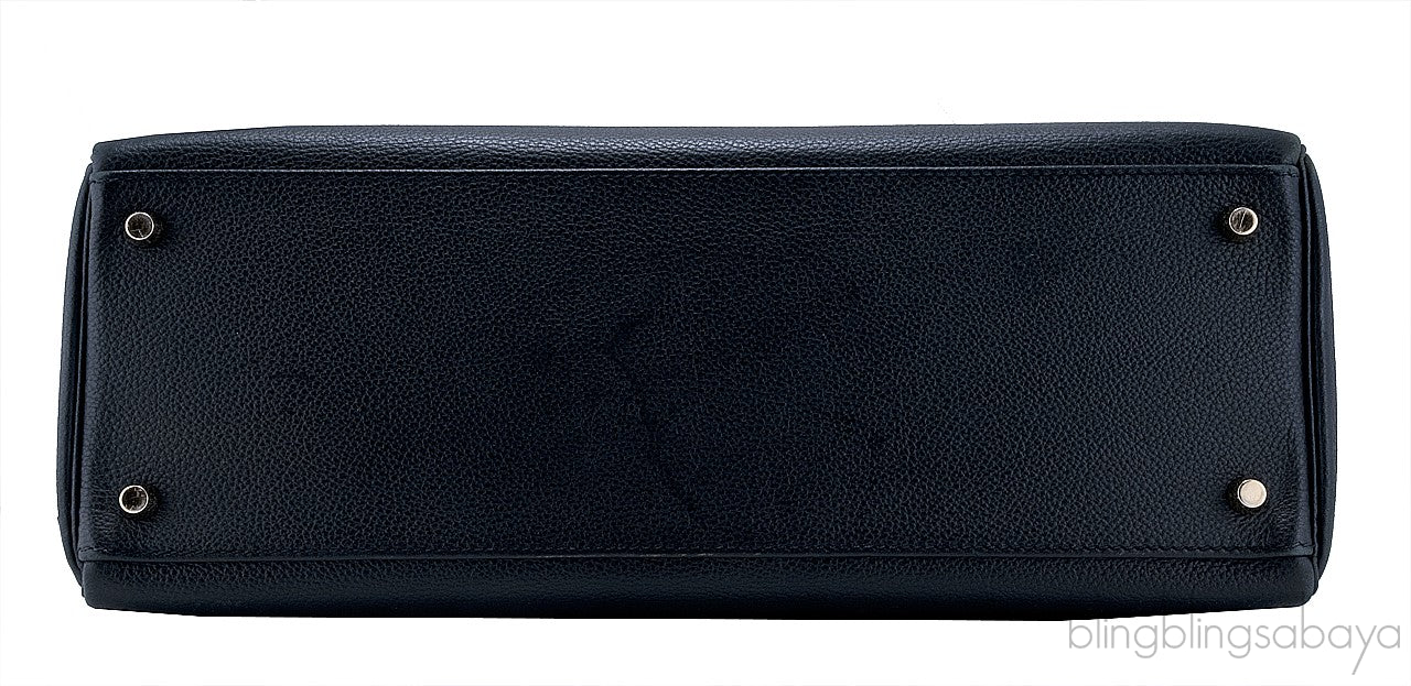 Kelly 35 Black Togo Retourne GHW