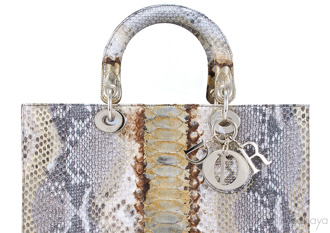 Lady Dior Royal Python Beige & Gold