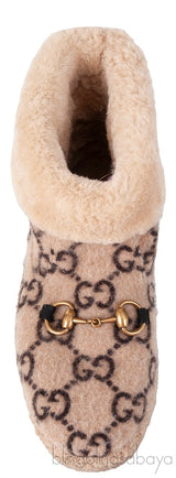 GG Horsebit Merino Ankle Boots