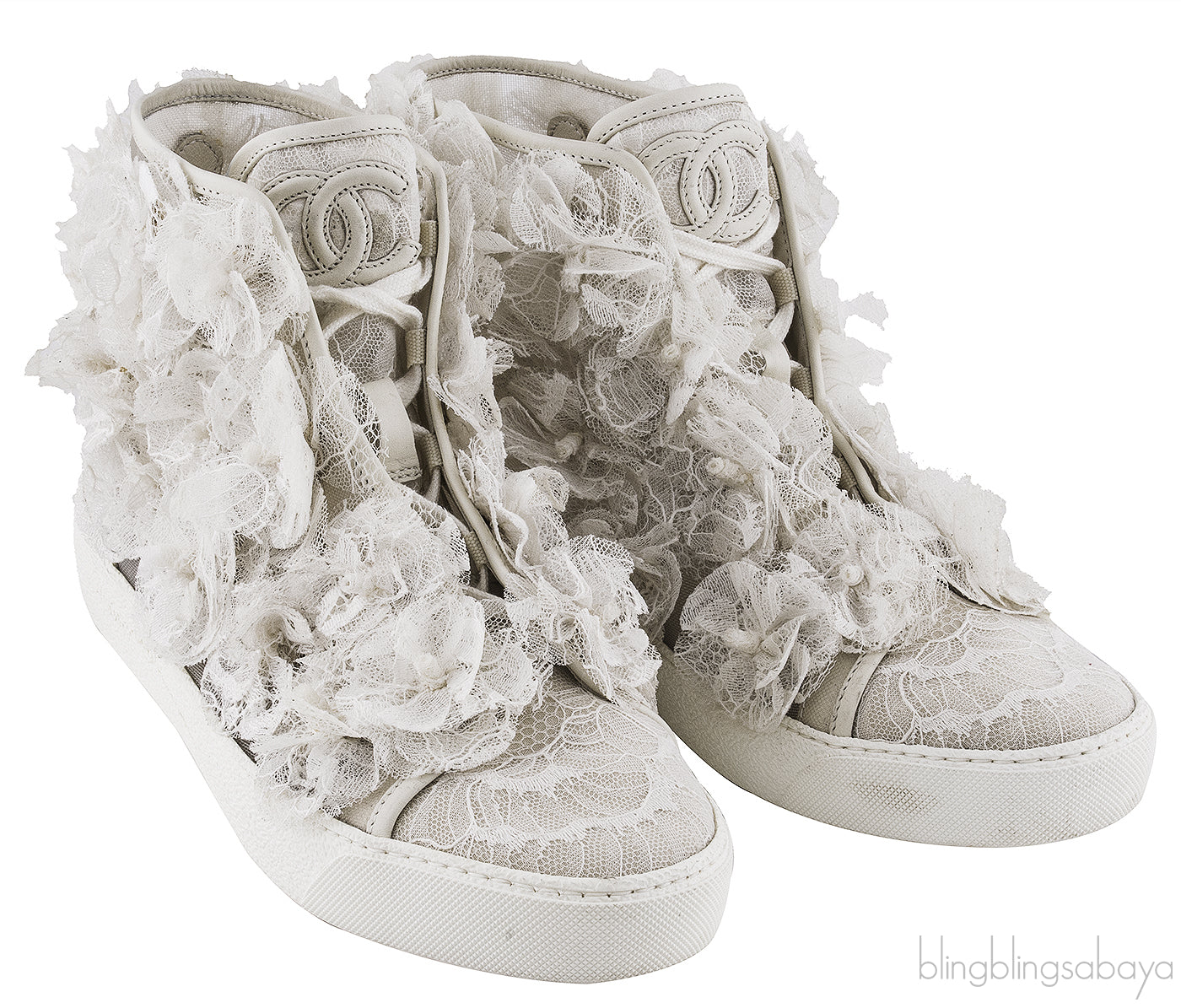 Floral Mesh Camellia Sneakers
