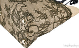 Beige Raffia & Lace Tote