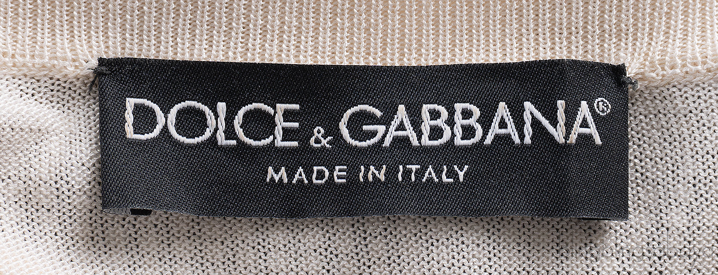 Dolce & Gabbana Blue & White Sweater