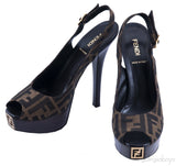 Monogram Slingback Sandals