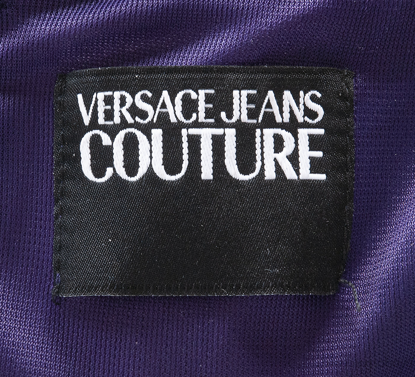 Versace Jeans Couture Purple Print Cut-Out Dress
