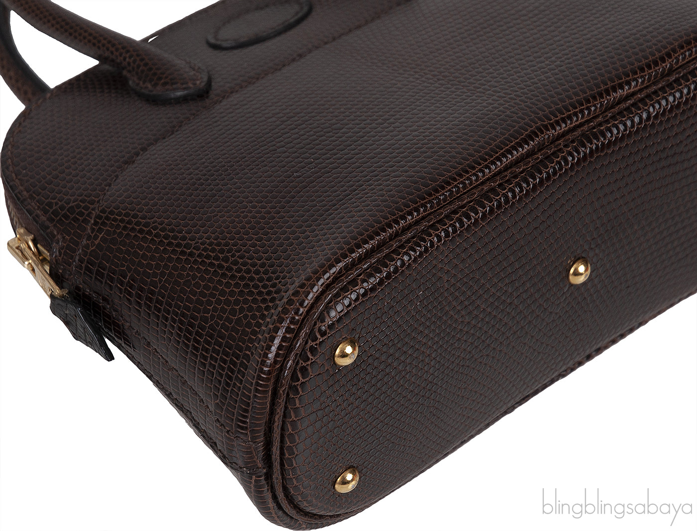 Hermes Bolide Micro 16 Brown Lizard GHW