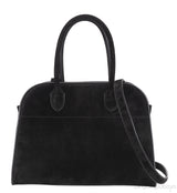 Soft Margaux 10 Black Suede Leather Bag