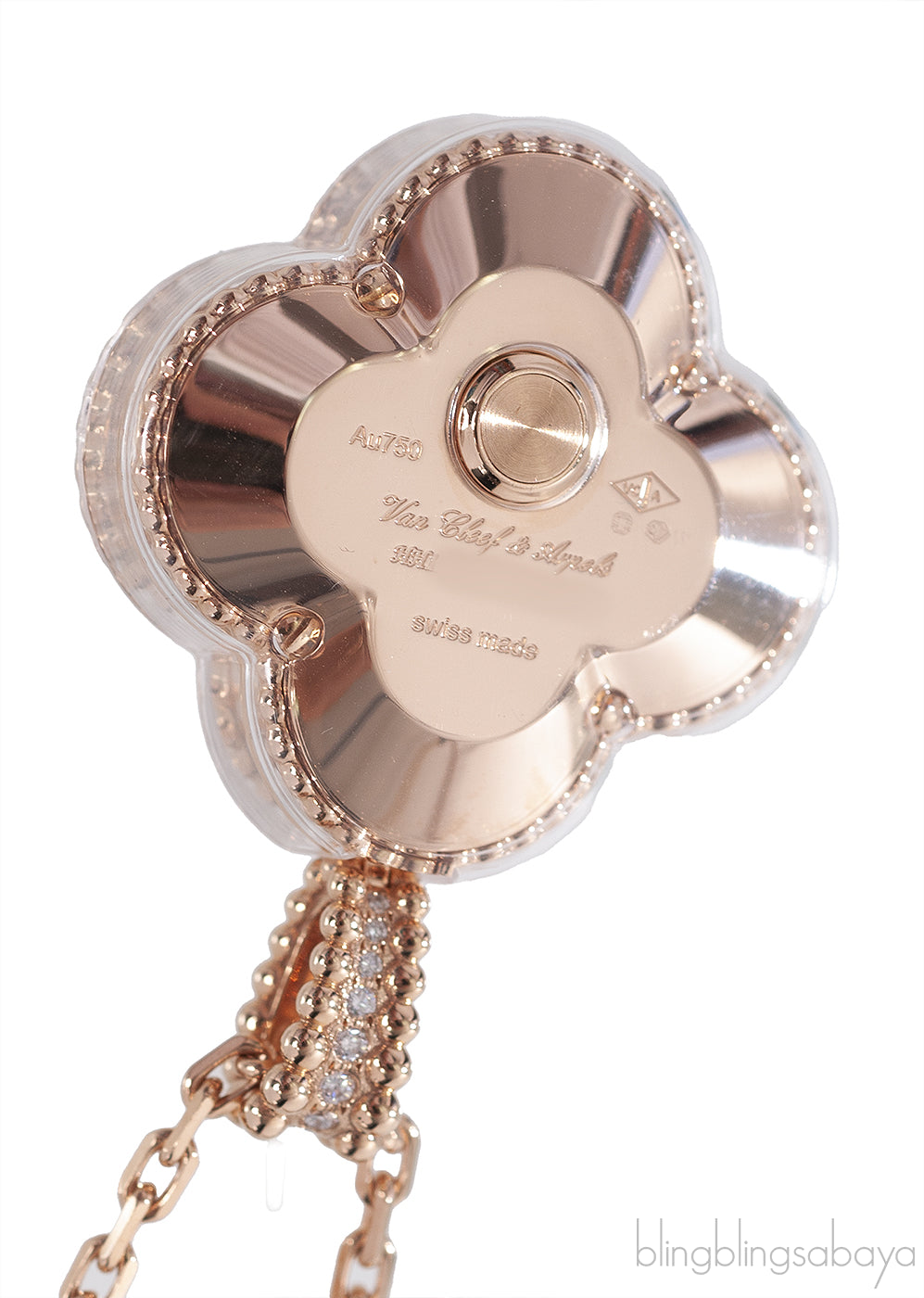 Van Cleef & Arpels Secret  Pendant Watch Carnelian Necklace