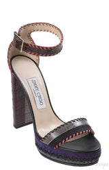 Jimmy Choo Multicolor Holly Intricate 120 Plaform Sandals
