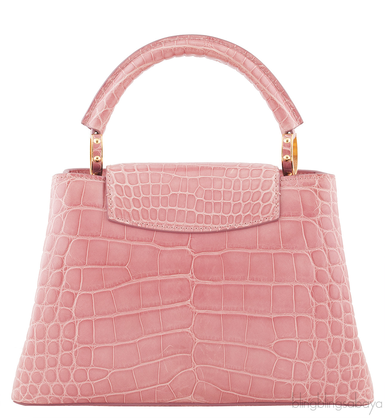 Capucine Vieux Rose Crocodile BB