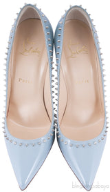 Anjalina Light Blue Spike Pointed Toe