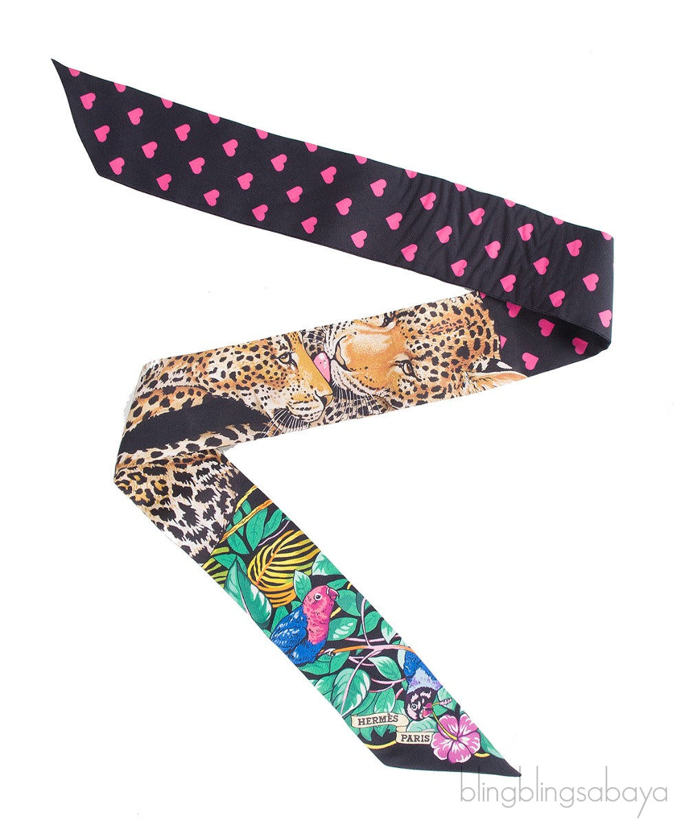 Jungle Love Love Black Twilly