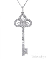 Fleur De Lis Diamond Pendant