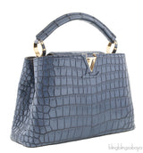 Blue Capucines Crocodile BB