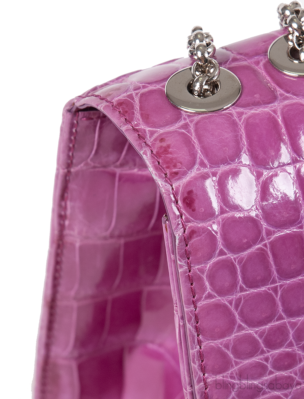 Tiffany & Co. Purple Cornelia Crocodile Shoulder Bag