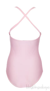 Logo Swimsuit Pink