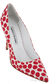 Polka Dot Pointed Toe Heels