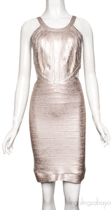 Metallic Marina Cocktail Dress