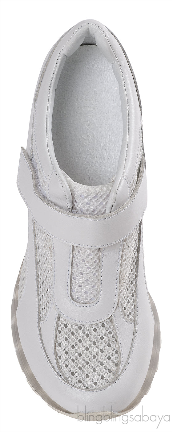SNEEX THE TEPPER HY-HEEL SNEAKER WHITE
