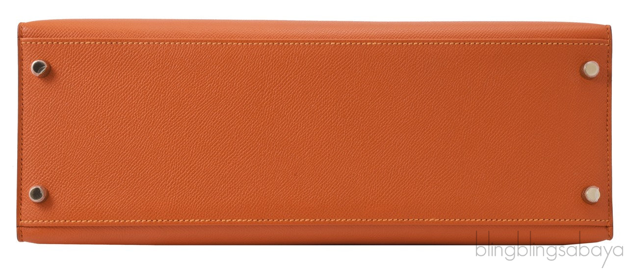 Kelly 35 Orange Epsom Sellier