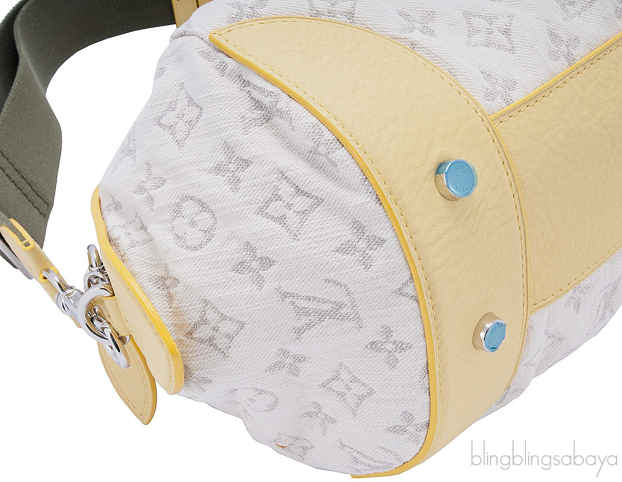 Monogram Denim Shoulder Bag