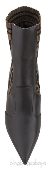Rockoko Logo-Jacquard Ankle Boots