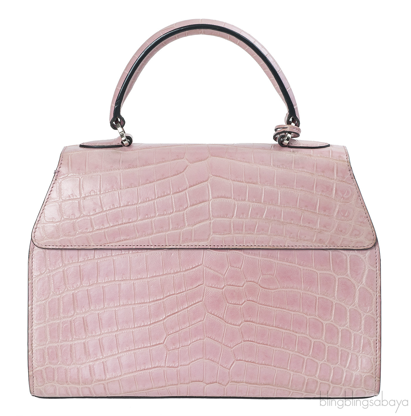Moynat Rejane PM Pink Nilo Crocodile