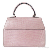 Moynat Rejane PM Pink Nilo Crocodile