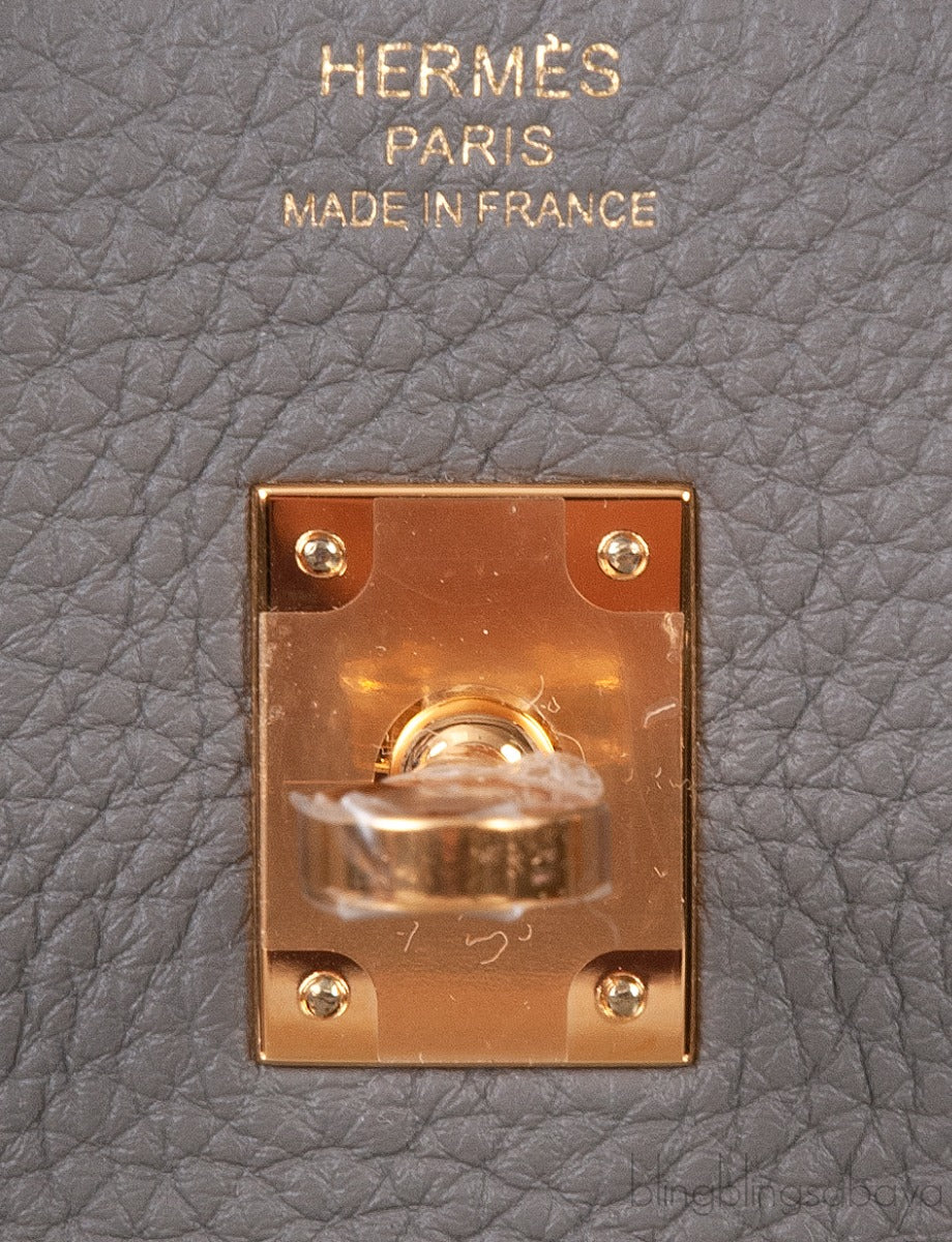 Birkin 25 Gris Meyer Togo GHW