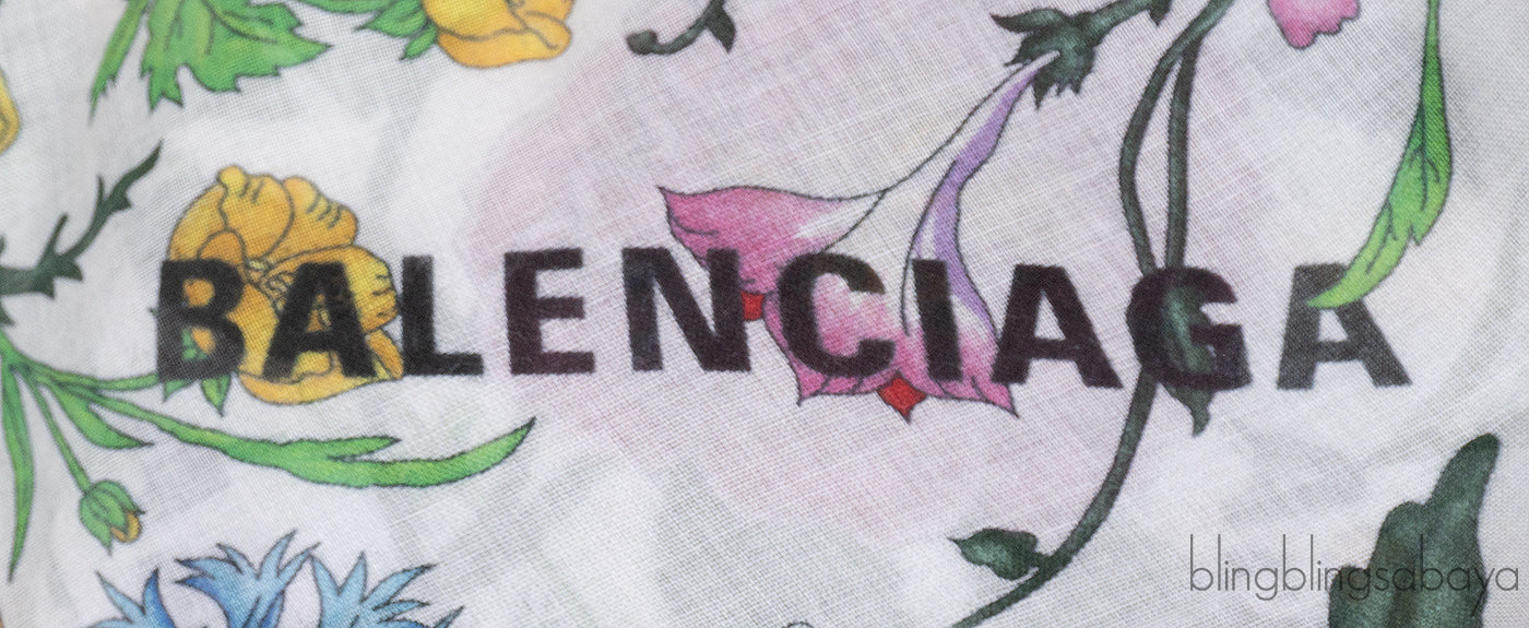 Gucci x Balenciaga The Hacker Project Flora Print Silk Scarf White
