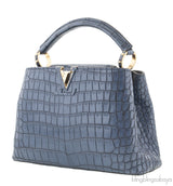 Blue Capucines Crocodile BB