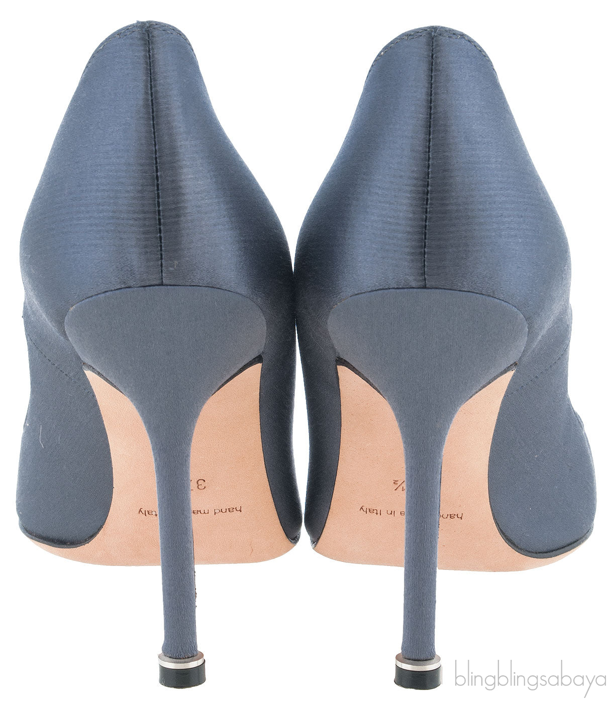 Dark Grey Hangisi Satin Heels