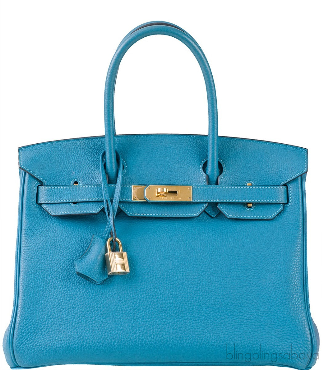 Birkin 30 Turquoise Togo GHW