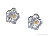 Buccellati Blossoms Gardenia Silver and Vermeil Button Earrings